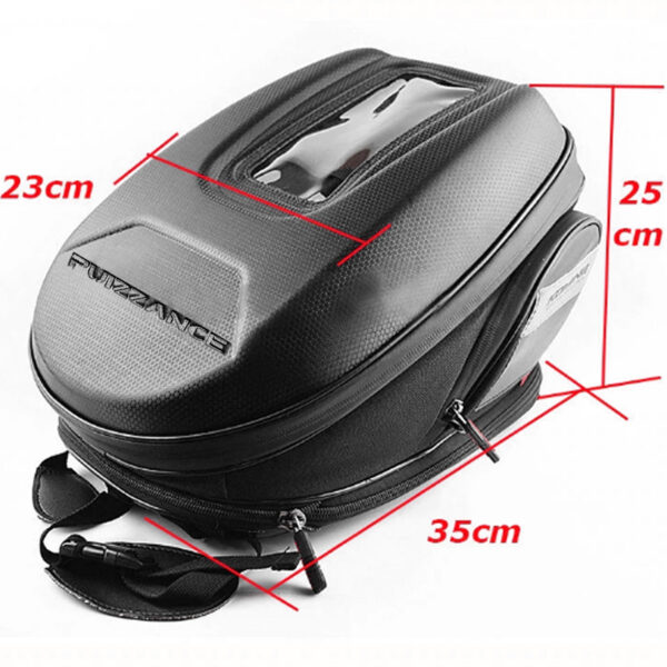 Maleta Moto Tank Bag Rigido Porta Celular Expandible PZ01TB