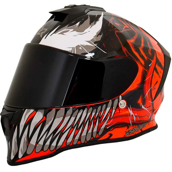 Casco X-Sports V151 Marvel Carnage Red