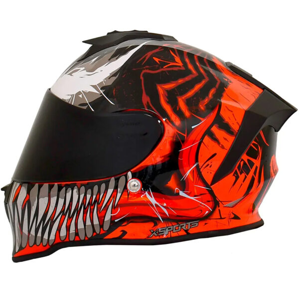 Casco X-Sports V151 Marvel Carnage Red