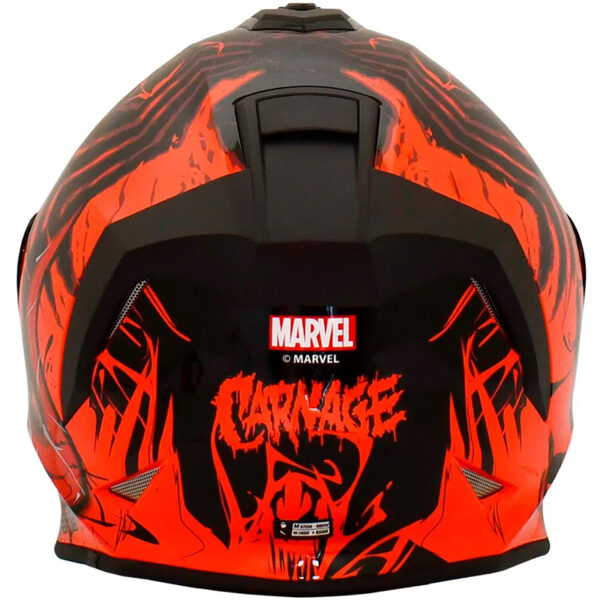 Casco X-Sports V151 Marvel Carnage Red