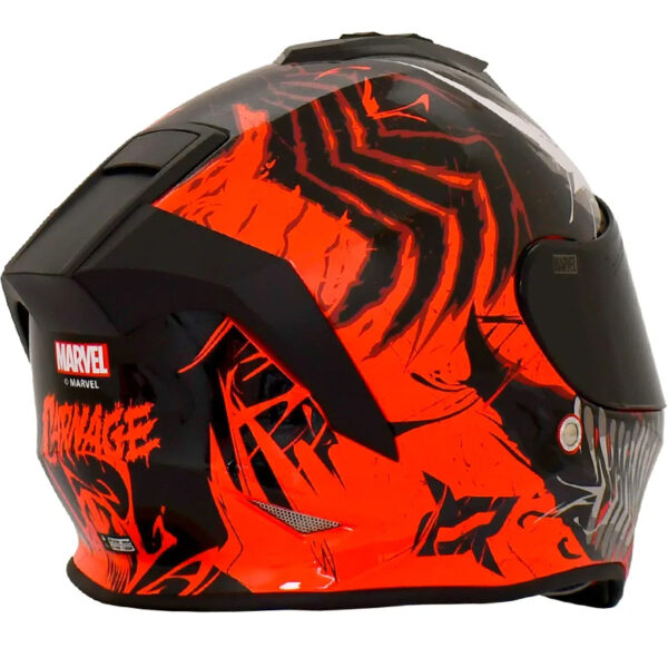 Casco X-Sports V151 Marvel Carnage Red