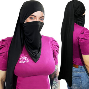 Cuello Niqab Hiyab Multiuso Cubre Cabello Extra Largo