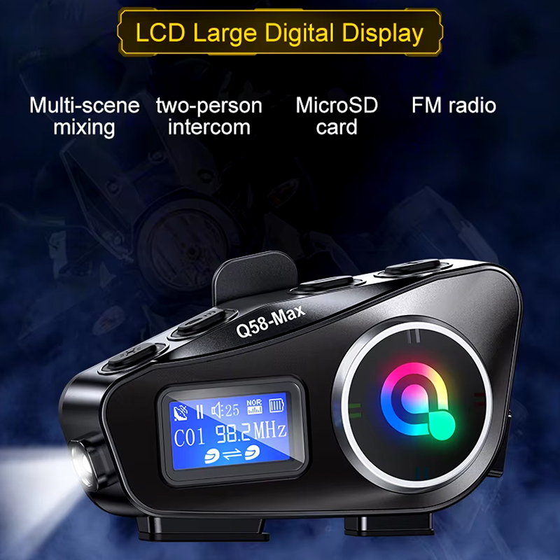 Intercomunicador Q58-Max Kit X 2 Radio Fm