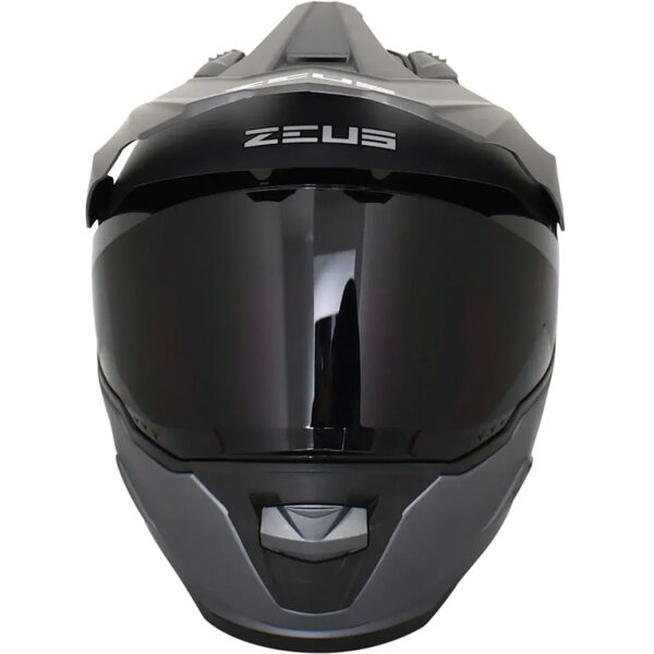 Casco Zeus 913 Adv Titanio Doble Visor