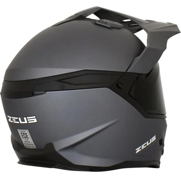 Casco Zeus 913 Adv Titanio Doble Visor