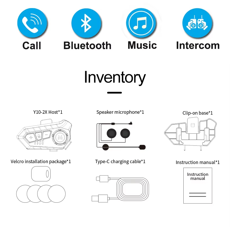 Intercomunicador Y10 Kit X 2