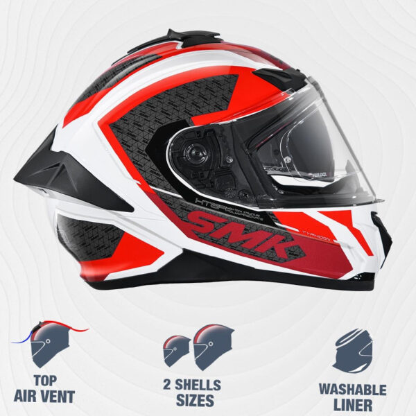 Casco Smk Typhoon RD1 Red