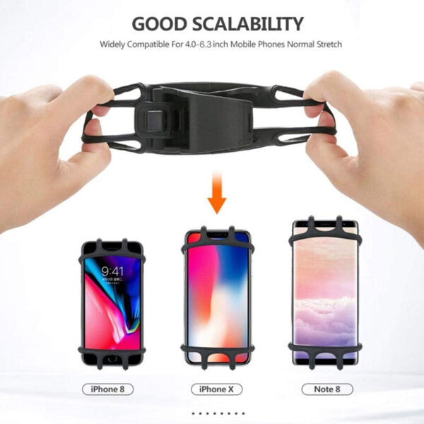 Soporte Siliconado Porta Celular Gps Vertical