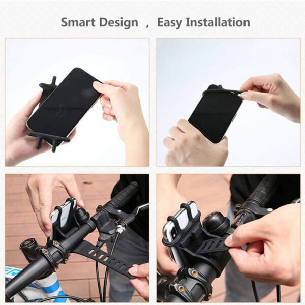 Soporte Siliconado Porta Celular Gps Vertical