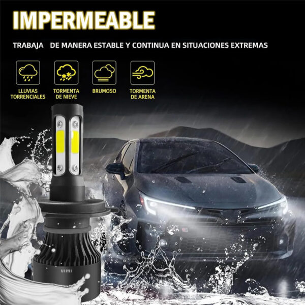 Luz Led Bombillo S2-H4 6000 LM