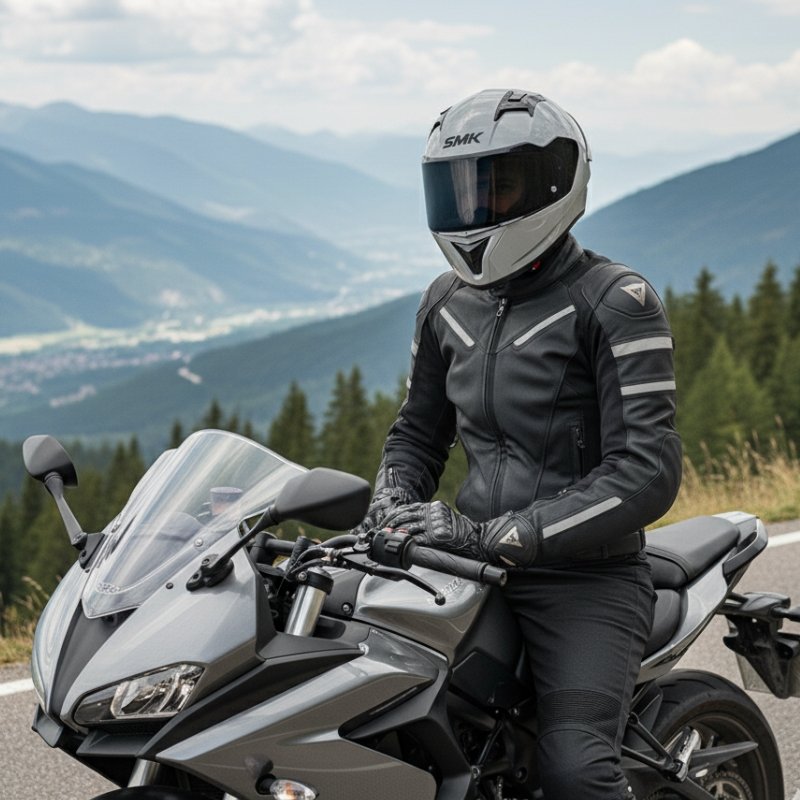 Casco Smk Stellar Spoiler Solid Grey