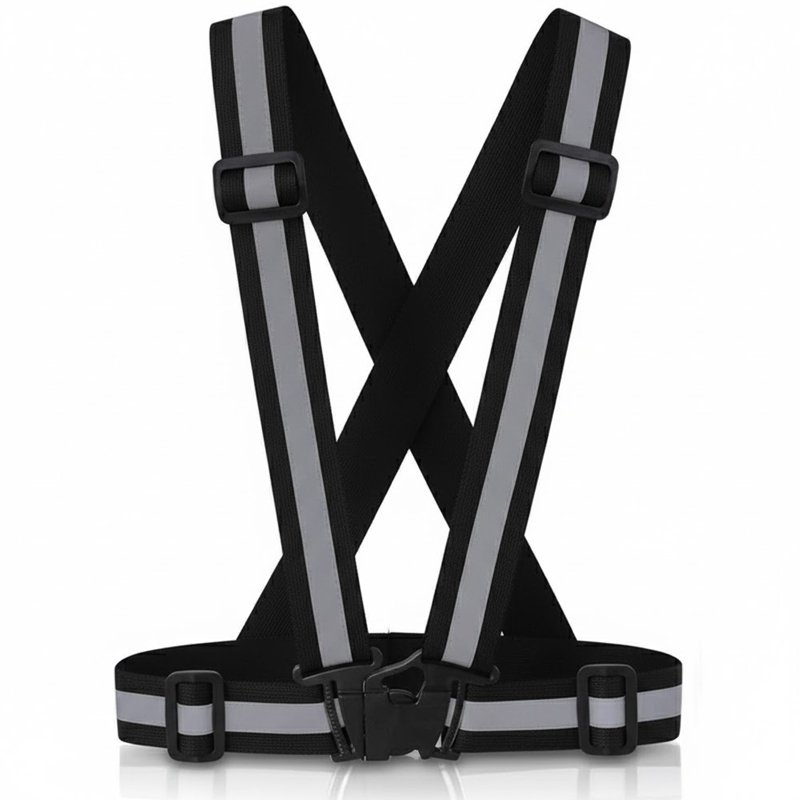 Chaleco Tipo Arnes Reflectivo Elastico Importado