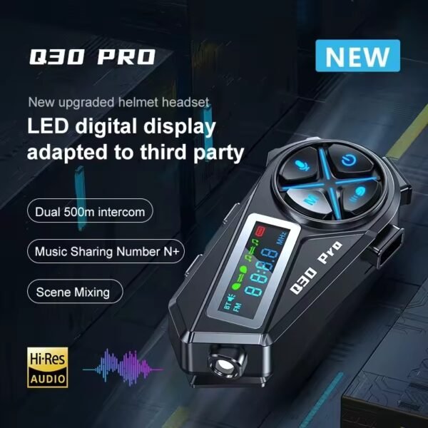Intercomunicador Q30 Pro Radio Fm