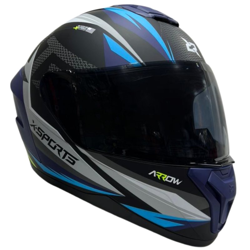 XSPORTS_M75_4 Casco X-Sports M75 Arrow Blue