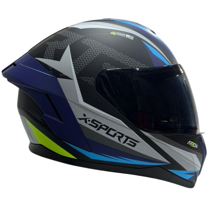 XSPORTS_M75_4_4 Casco X-Sports M75 Arrow Blue