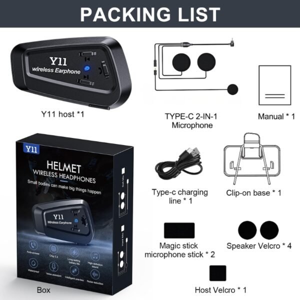 Intercomunicador Y11 Bluetooth