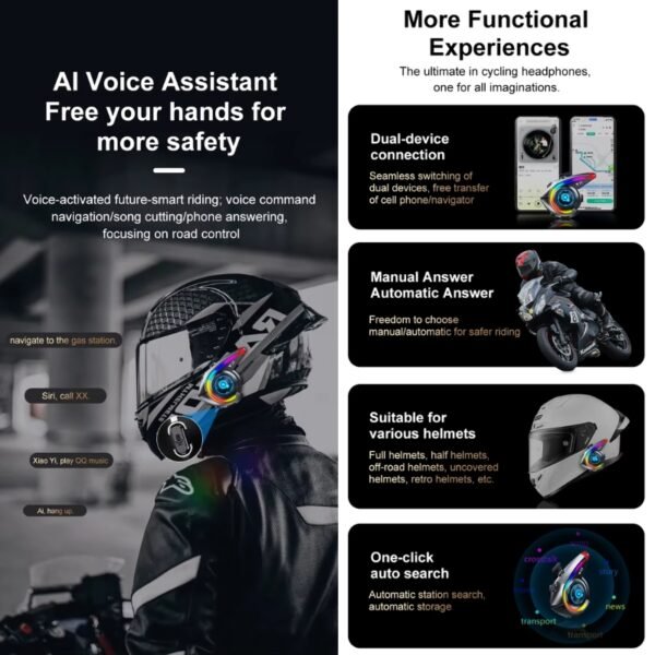 Intercomunicador Y21 Bluetooth
