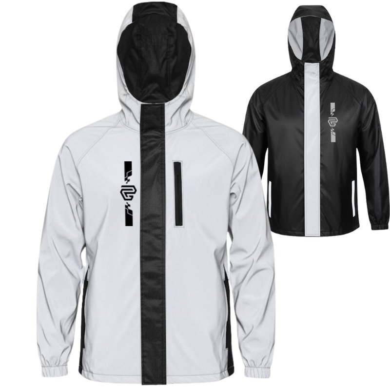 CA_93_0 Chaqueta Impermeable 100% Reflectiva Doble Faz Gp Rain Pro