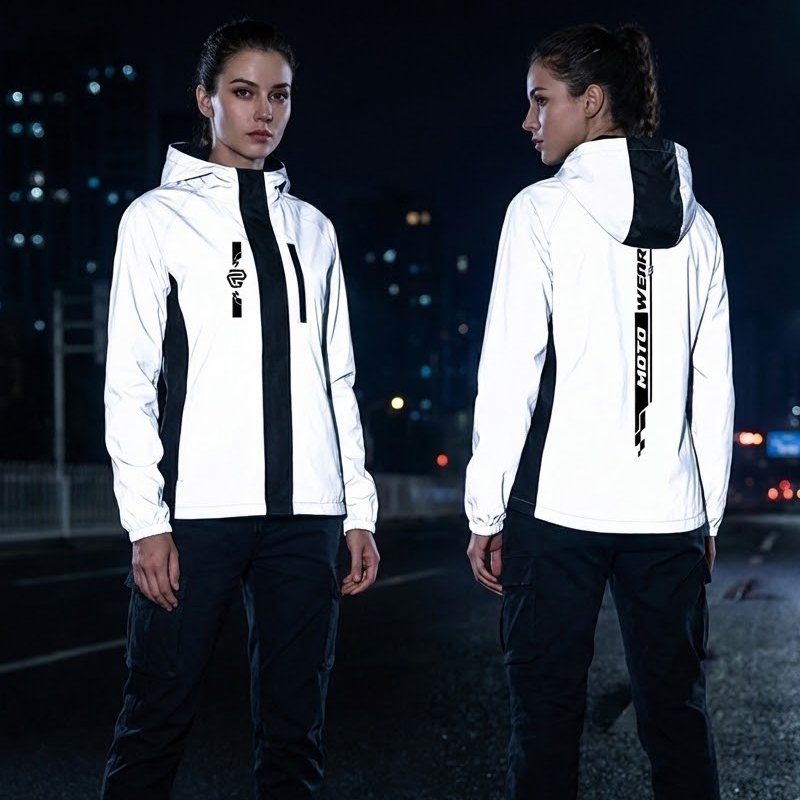 CA_93_LADY_6 Chaqueta Impermeable 100% Reflectiva Doble Faz Gp Rain Pro