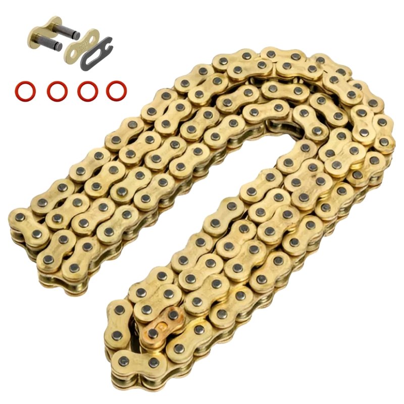 Cadena Reforzada para Moto Jill Pzt 428H - 132L O-Ring Dorada