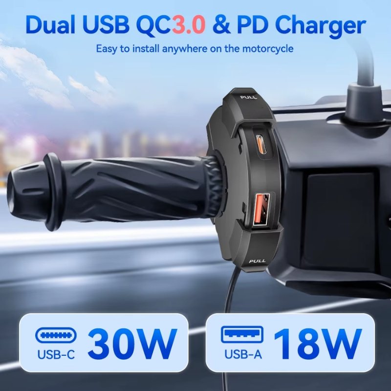 Cargador USB Carga Rapida Run 18 W - 30 W Tipo C CD-3599