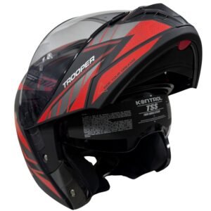 Casco Abatible Kontrol Trooper Sv D4 N2 Red