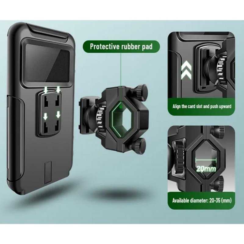 Repuesto Soporte Adaptador Manillar Moto Bici Para Holder Funda