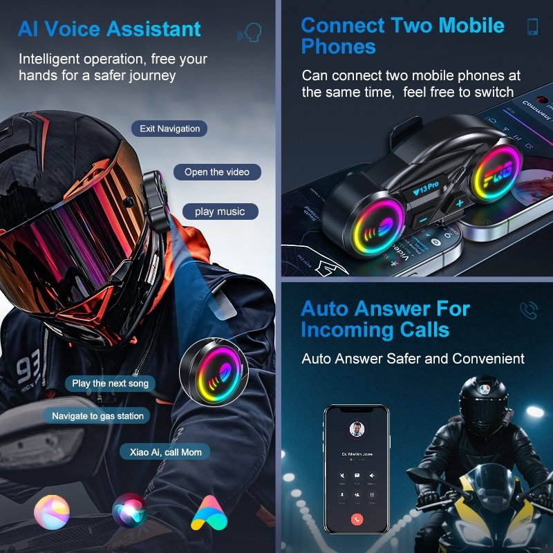 Intercomunicador Y13 Pro Radio Fm