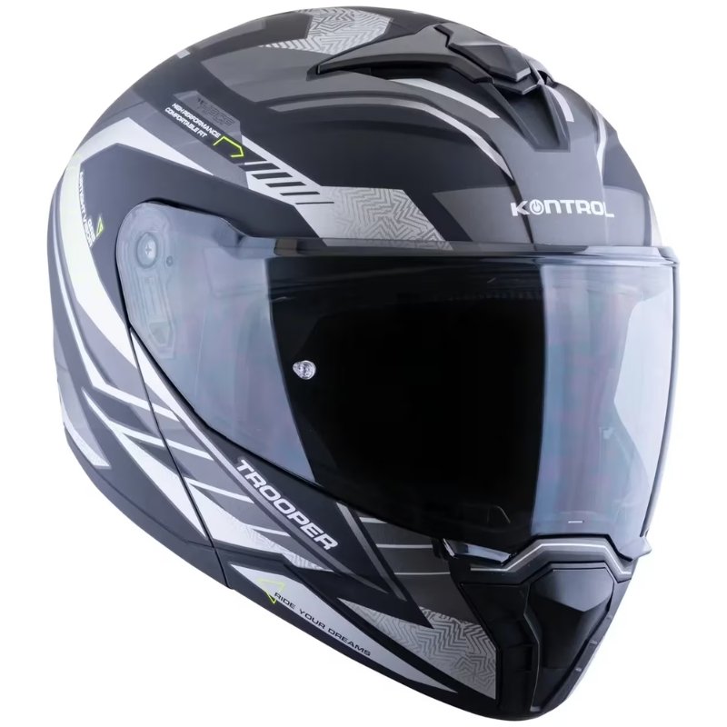 Casco Abatible Kontrol Trooper Sv D4 N4 Grey
