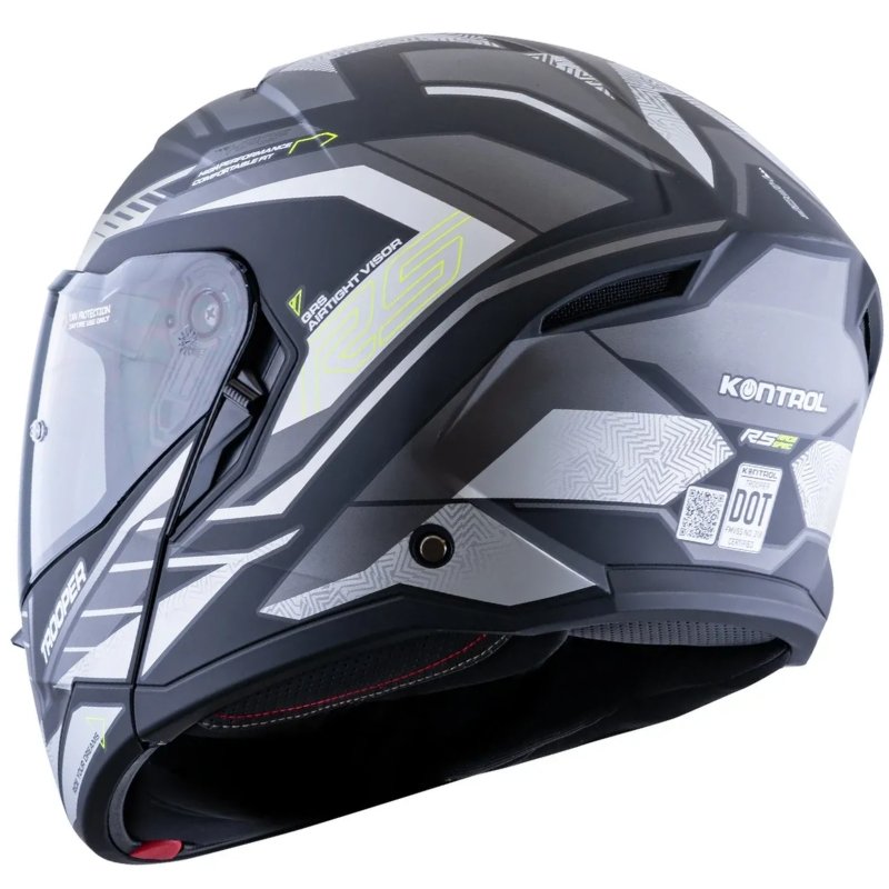 Casco Abatible Kontrol Trooper Sv D4 N4 Grey