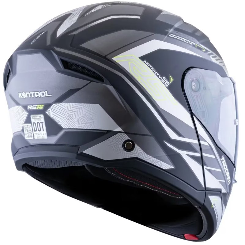 Casco Abatible Kontrol Trooper Sv D4 N4 Grey