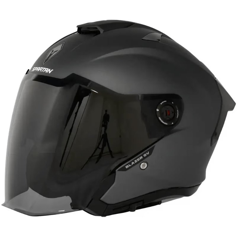 Casco Spartan Blazer Sv Open Face Solid A2 Titanium
