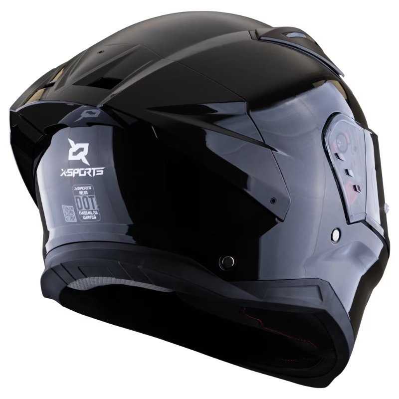 Casco X-Sports Helios Solid Black Gloss
