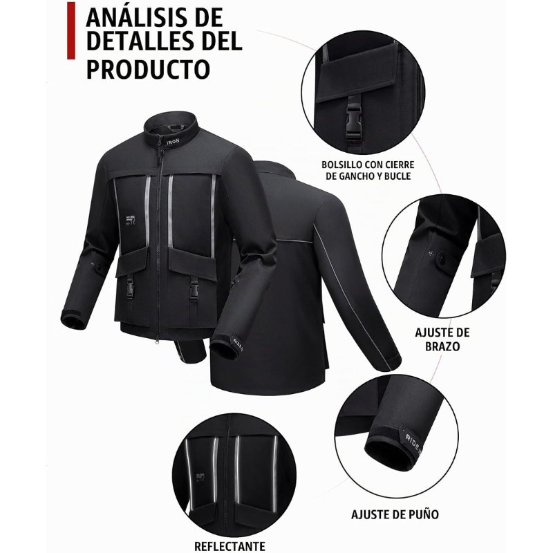Chaqueta Proteccion Ride Iron Adventure Certificada