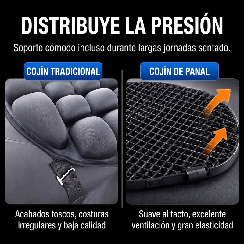 Cojin Almohada 3D Gel Para Asiento Moto V 2.0
